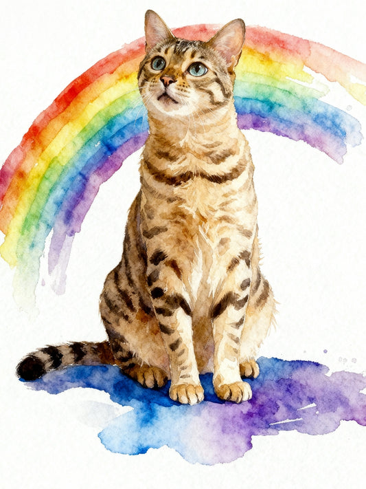 Rainbow Bridge Pet Memorial Portrait