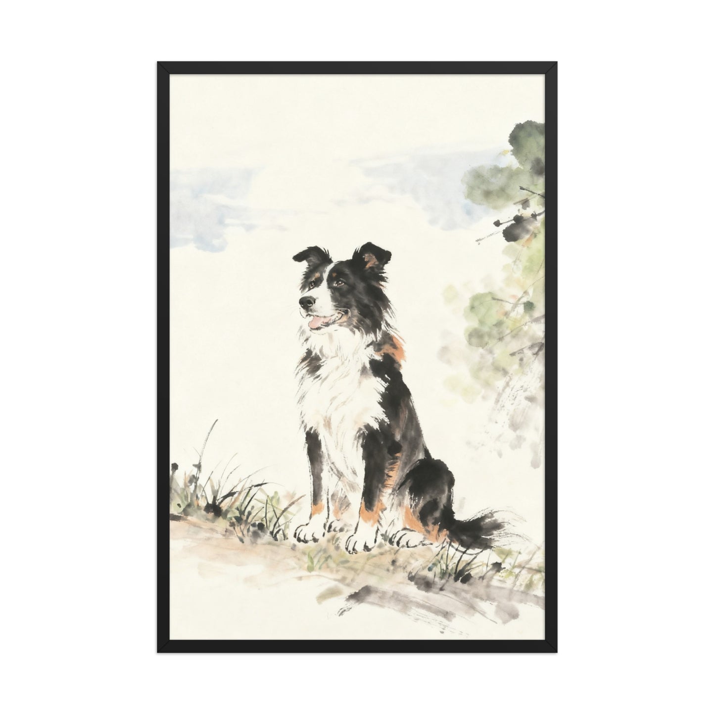 Custom Ink Wash Pet Portrait