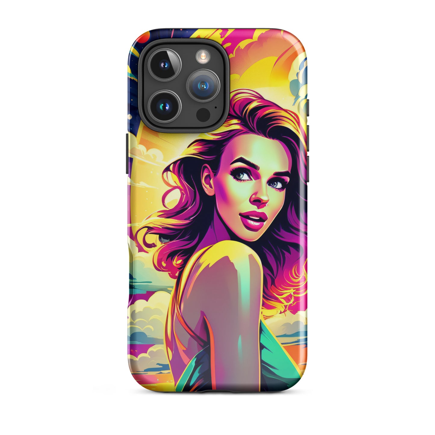 Durable Custom Portrait Cases for iPhone® - Pop Art x Comic Twist Style