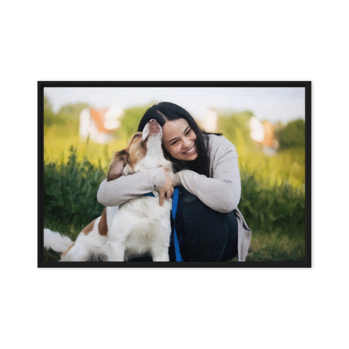 Custom Pet and Owner Portraits - Canvas