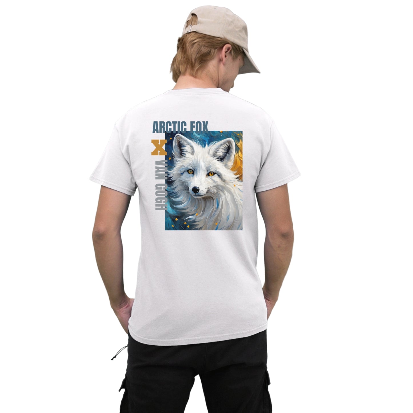 Artsy White Fox Unisex T-shirt