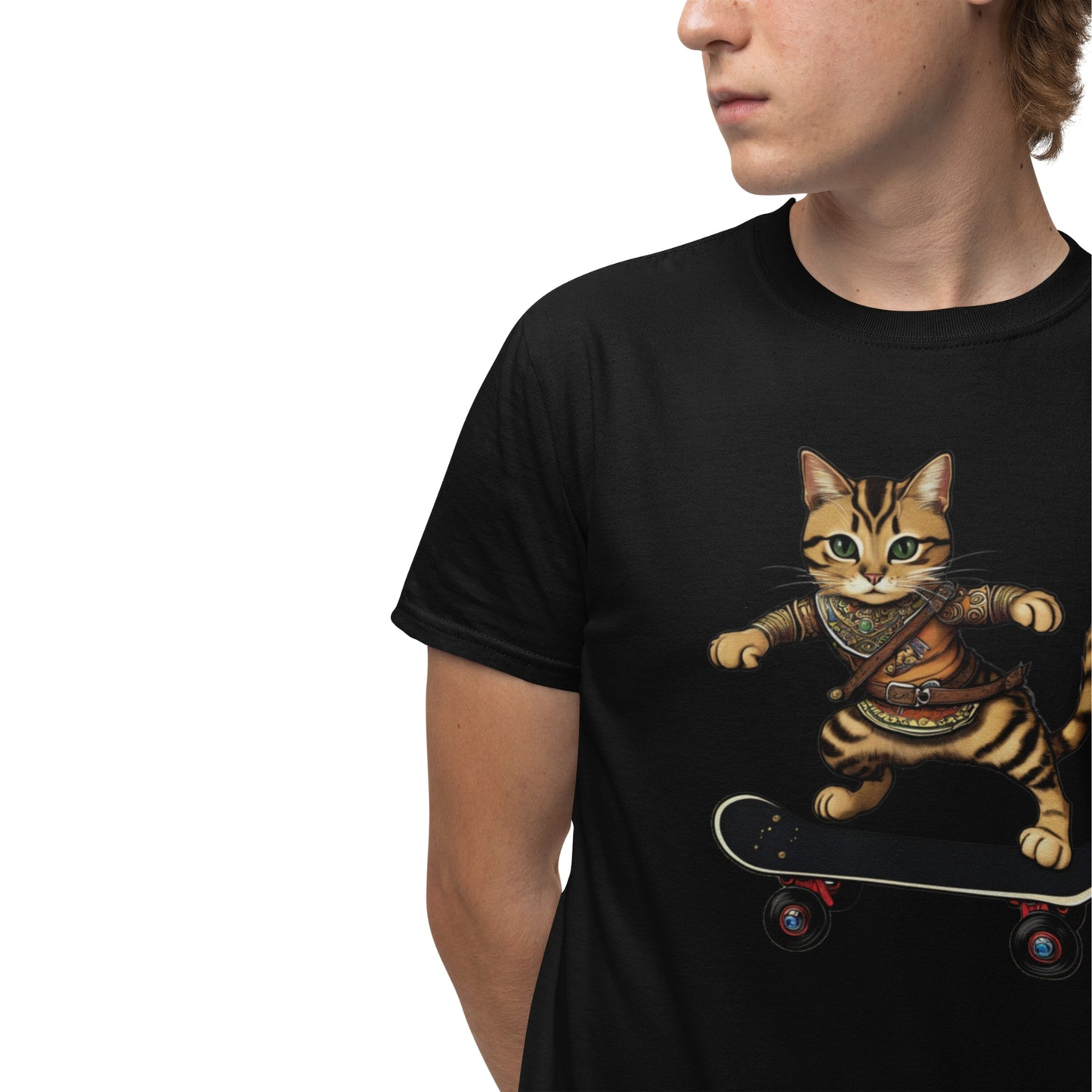 Cool Cat Series: Cat on Board Unisex T-shirt