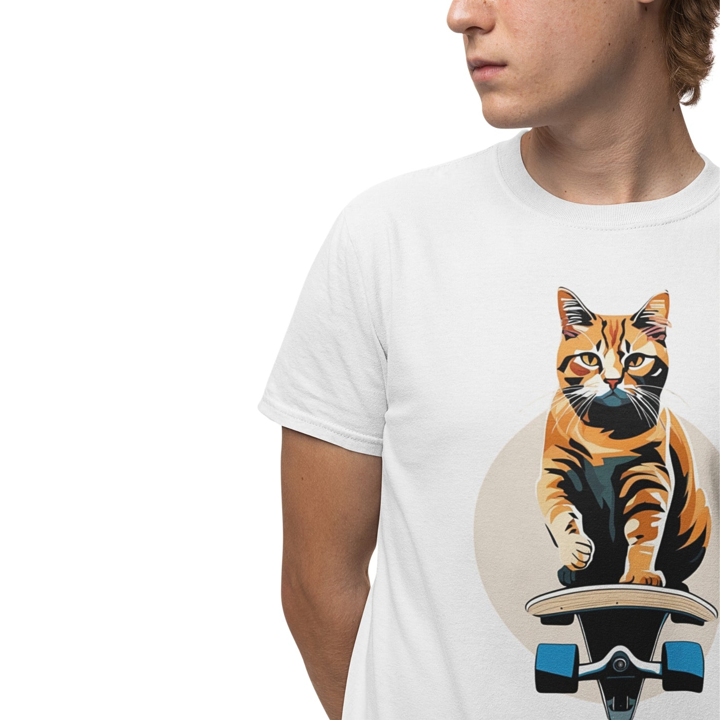 Cool Cat Series: Cat on board unisex t-shirt