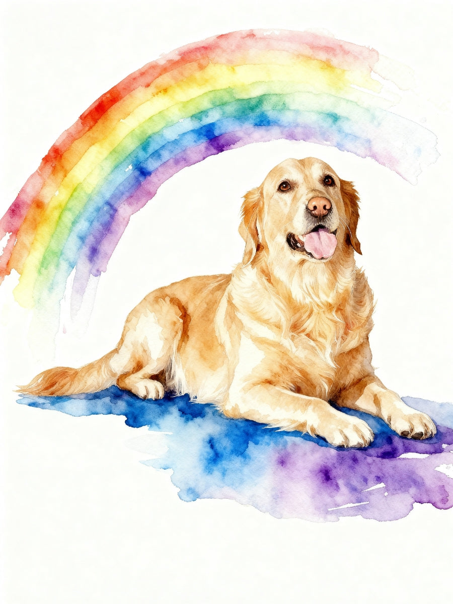 Rainbow Bridge Pet Memorial Portrait