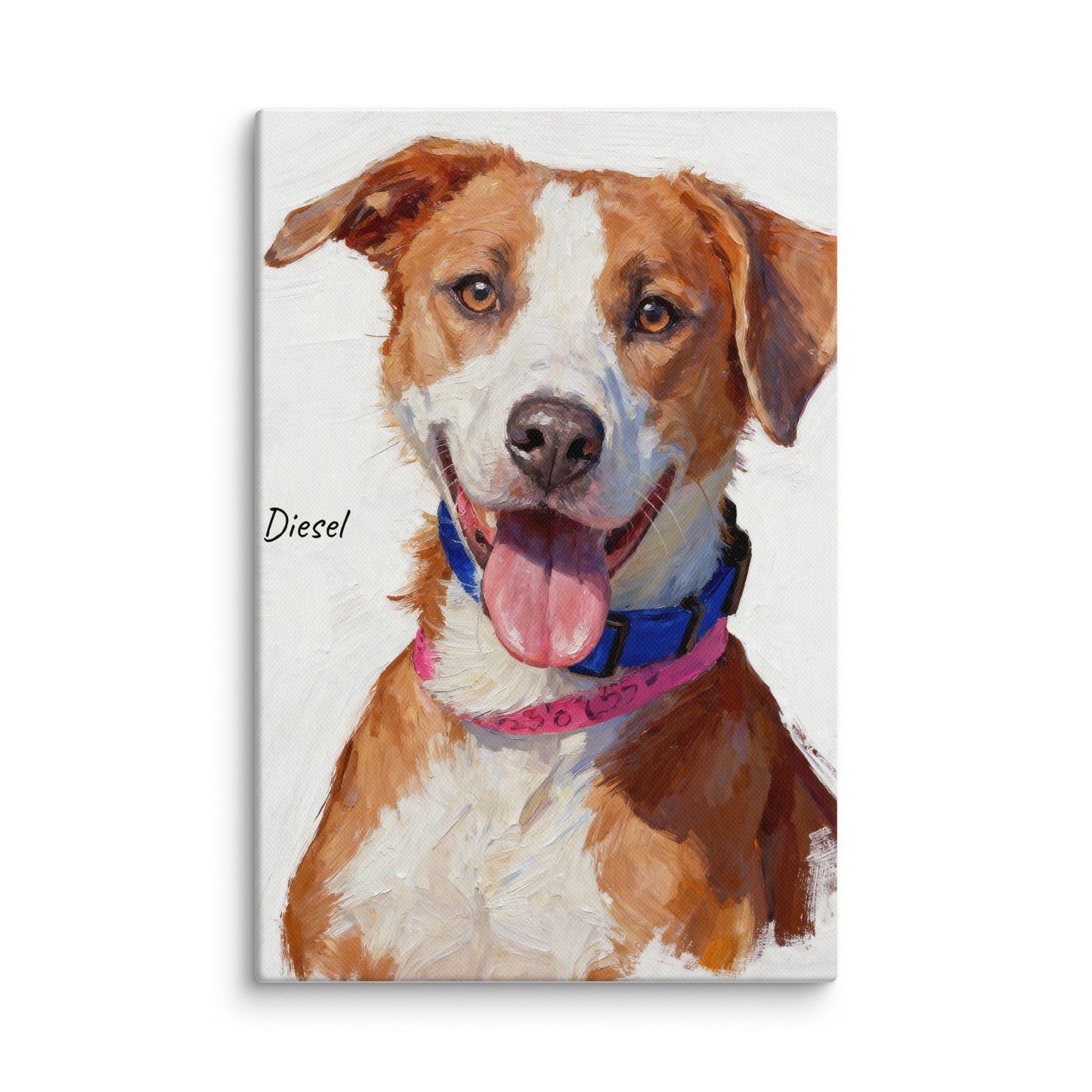 Custom Modern Pet Portrait - Oil Painting Style