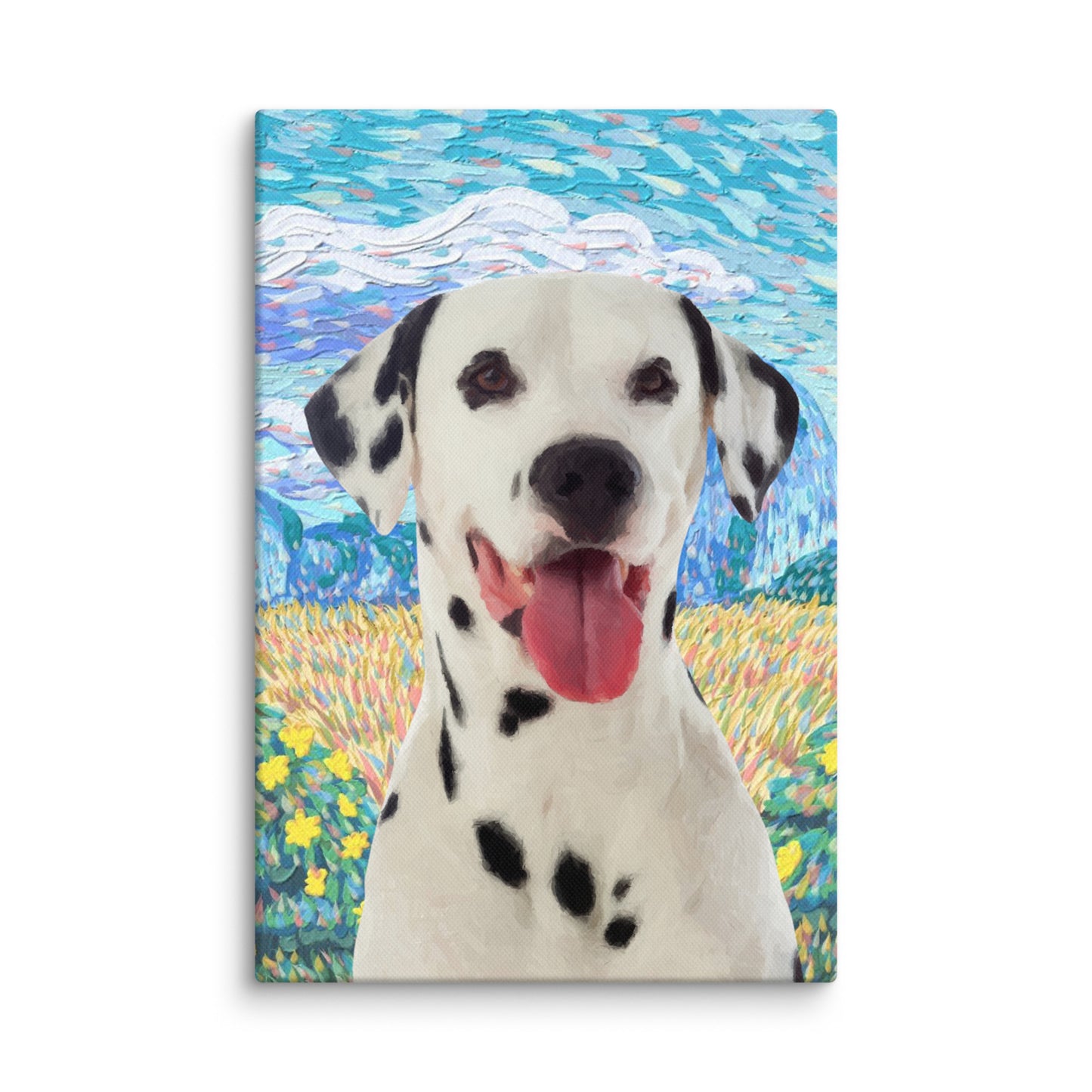 Product mockup of Mood-Brightening Pet Portrait.