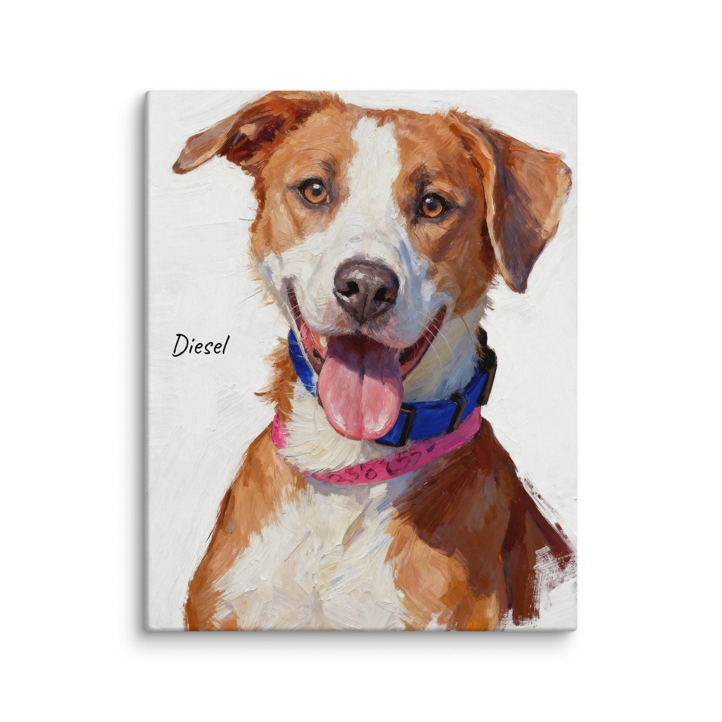 Custom Modern Pet Portrait - Oil Painting Style