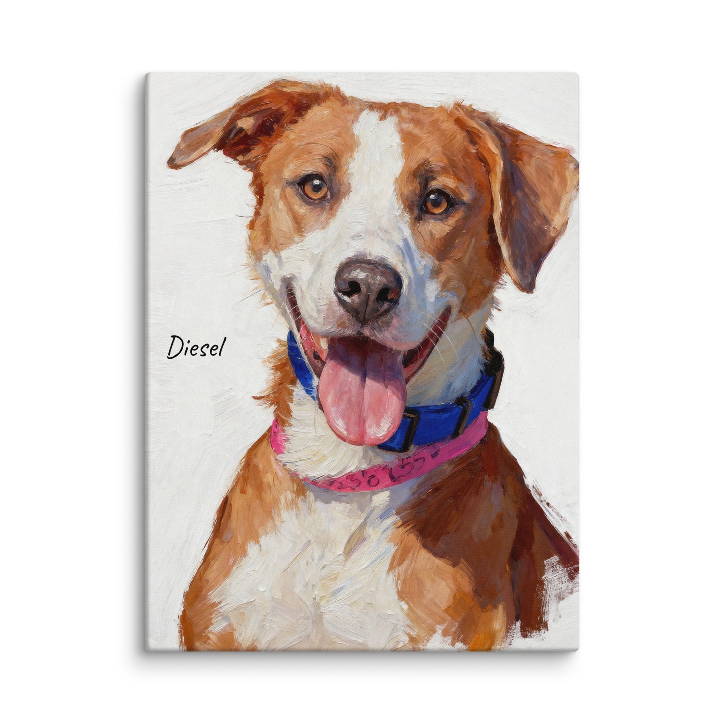 Custom Modern Pet Portrait - Oil Painting Style