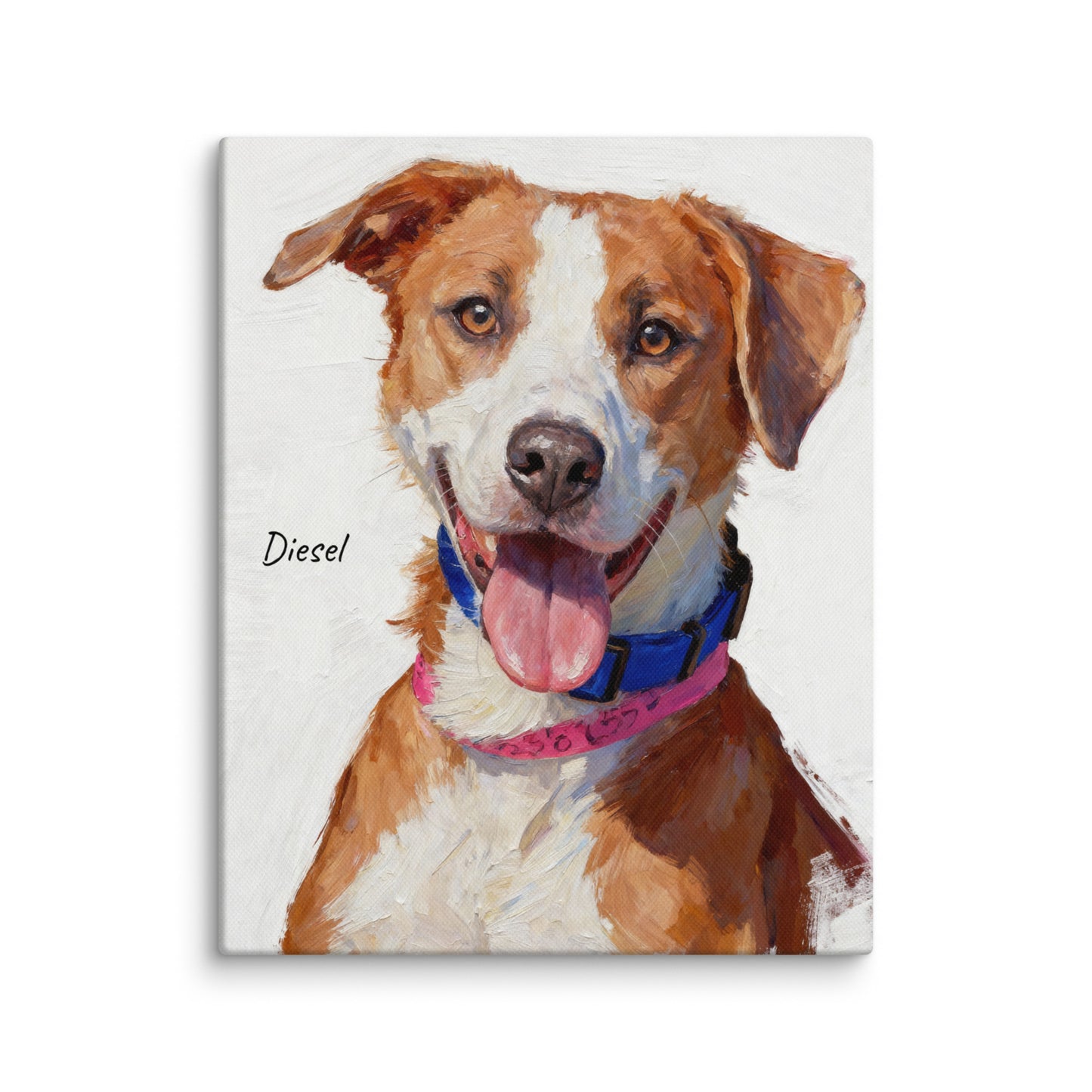 Custom Modern Pet Portrait - Oil Painting Style