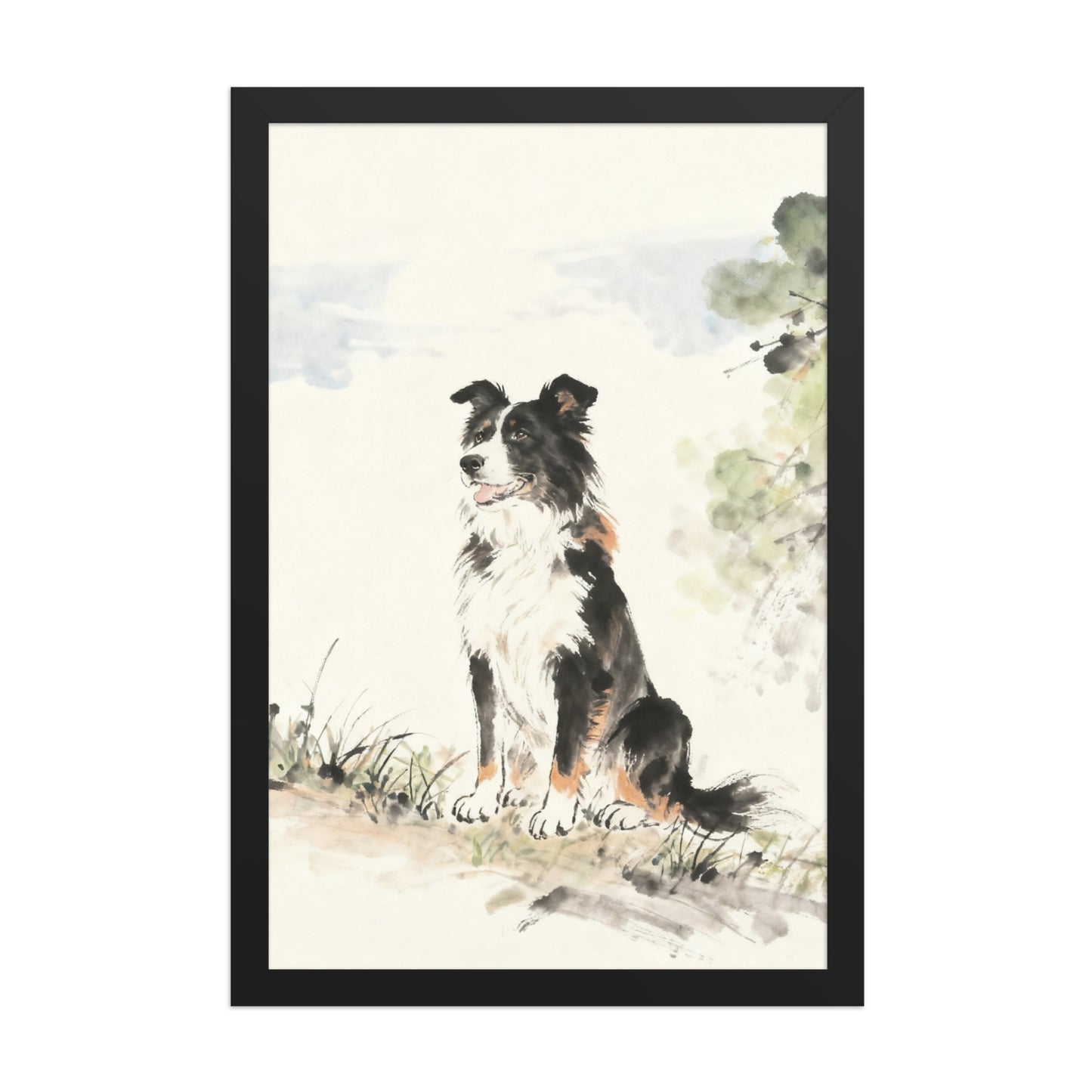 Custom Ink Wash Pet Portrait