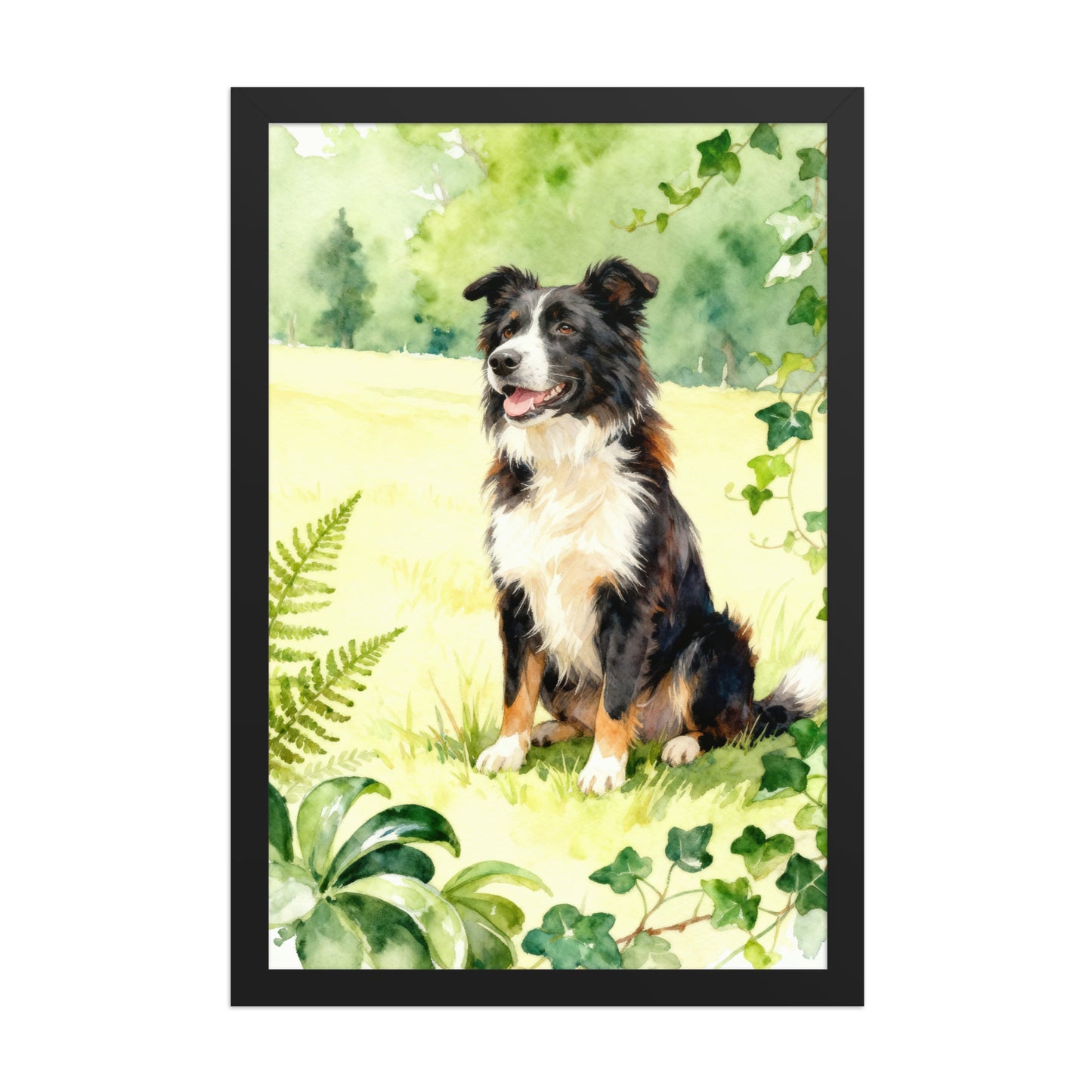 Biophilic Pet Portrait – Custom Watercolor Art