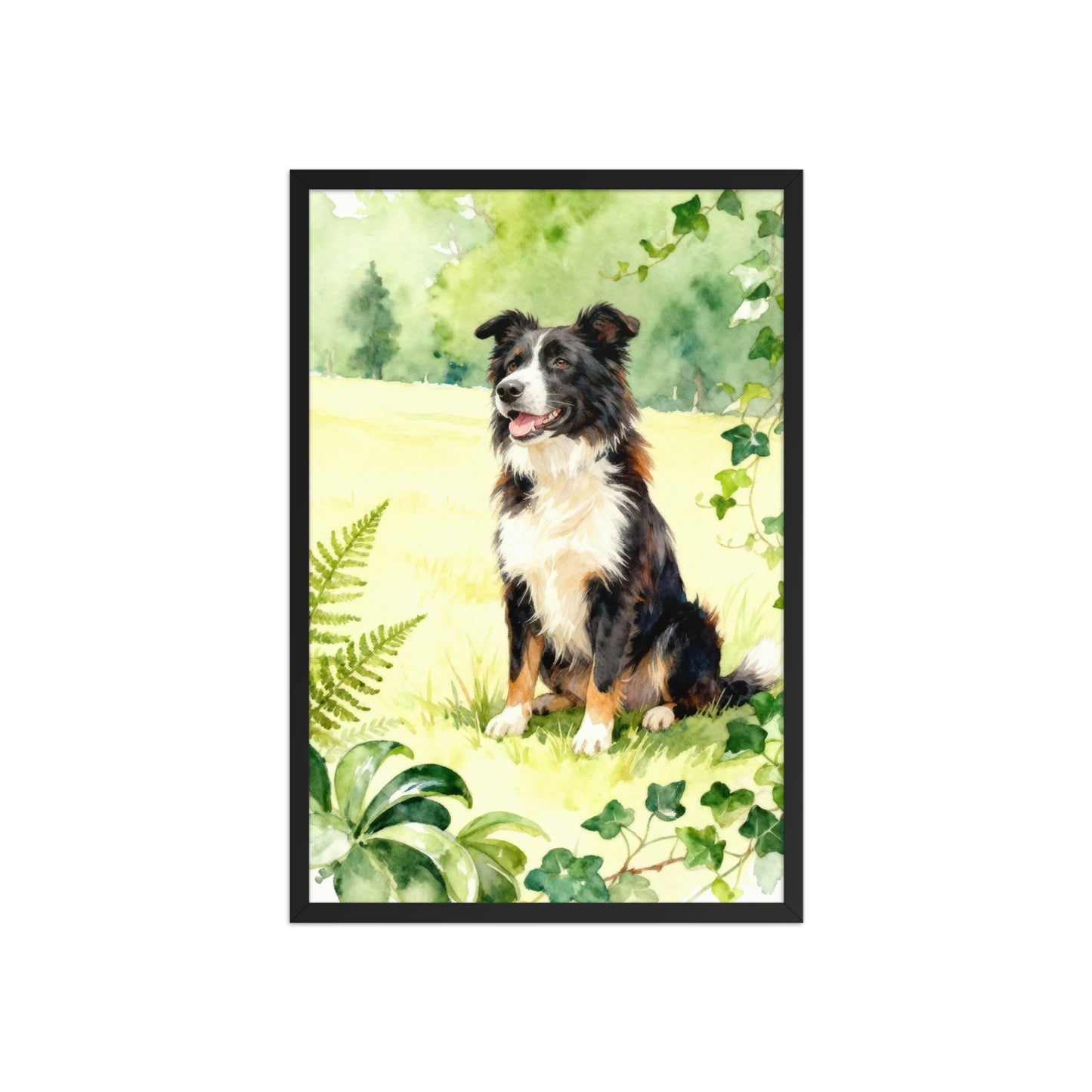 Biophilic Pet Portrait – Custom Watercolor Art