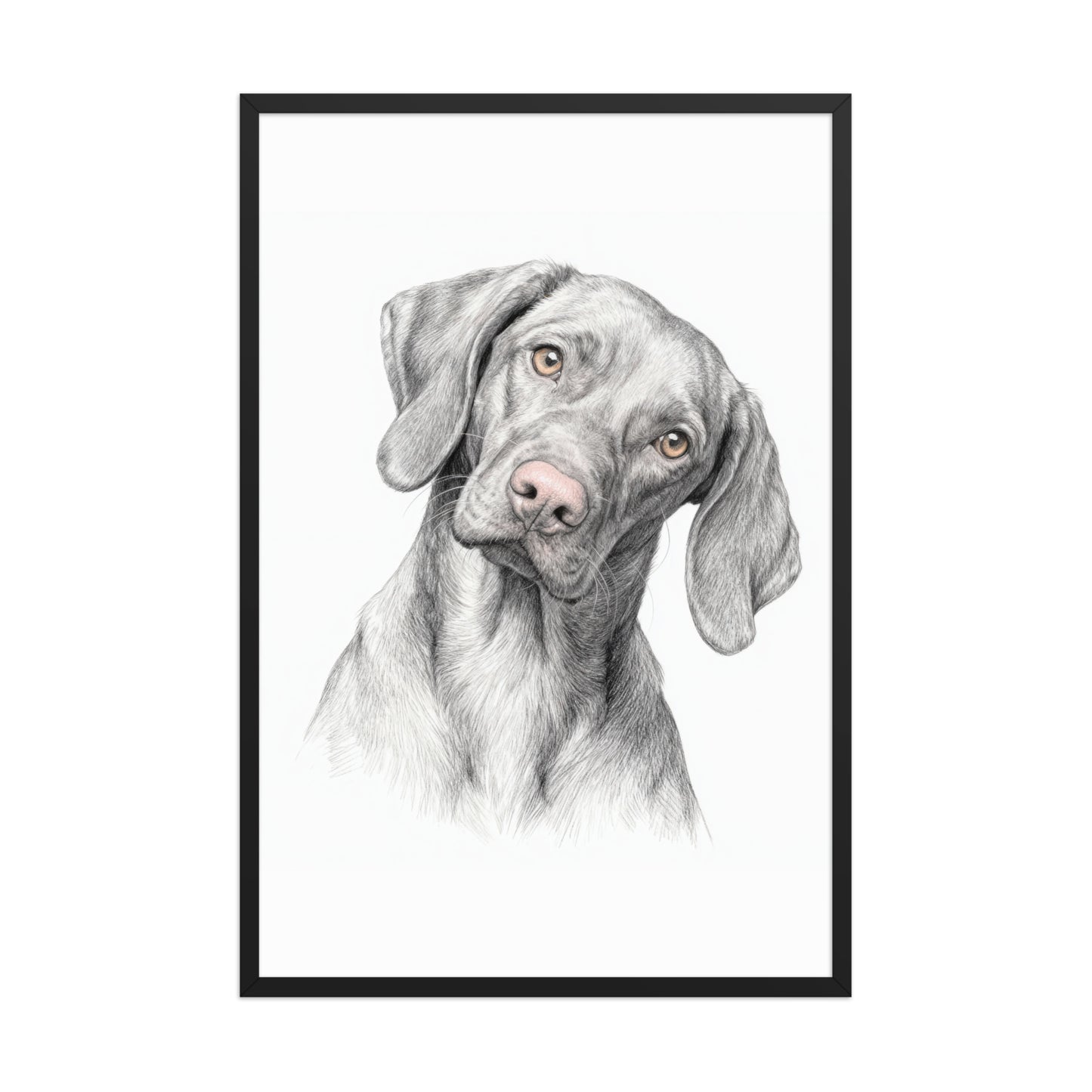 Modern Minimalist Pet Portraits – Black & White with Color Accents