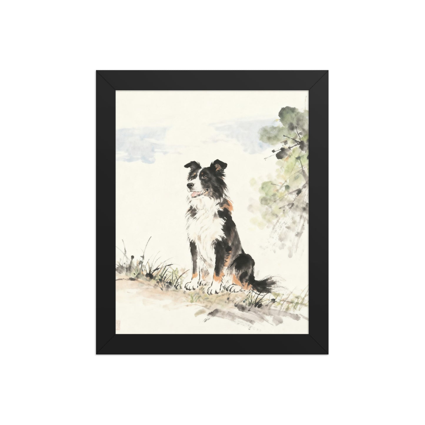 Custom Ink Wash Pet Portrait