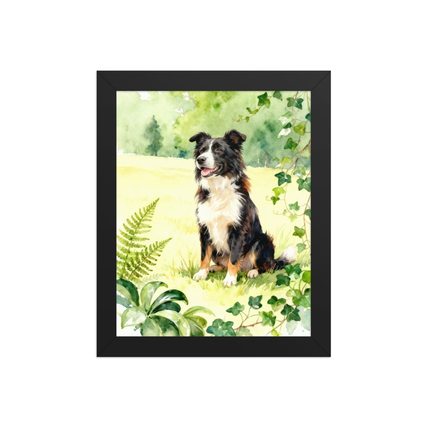 Biophilic Pet Portrait – Custom Watercolor Art