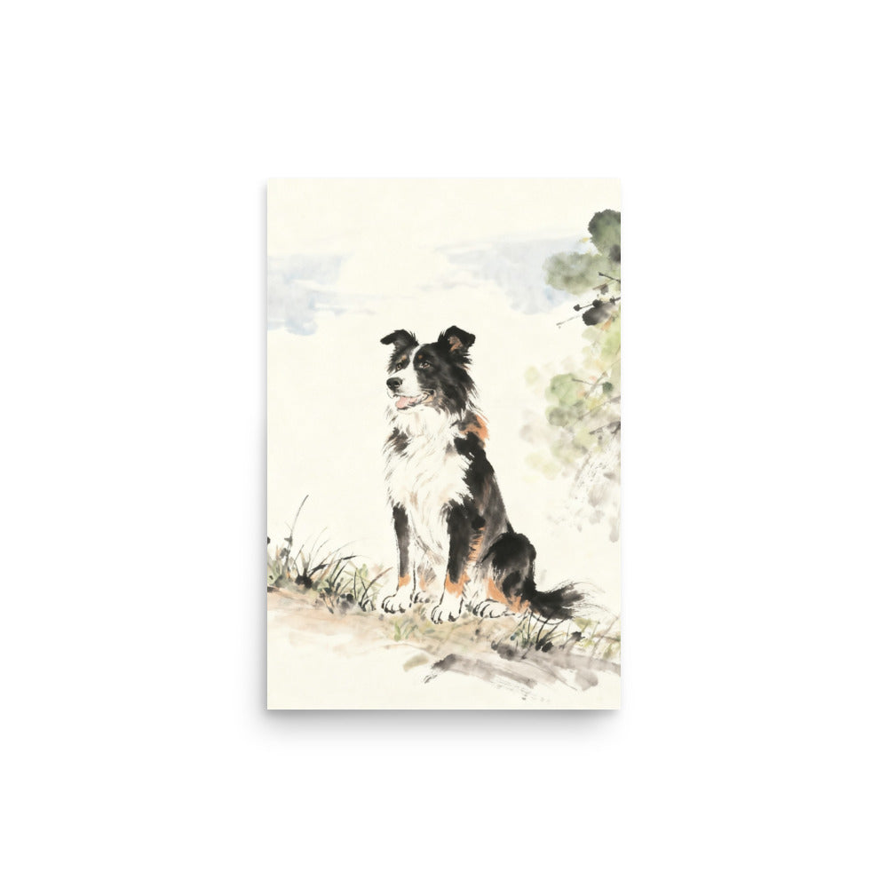 Custom Ink Wash Pet Portrait