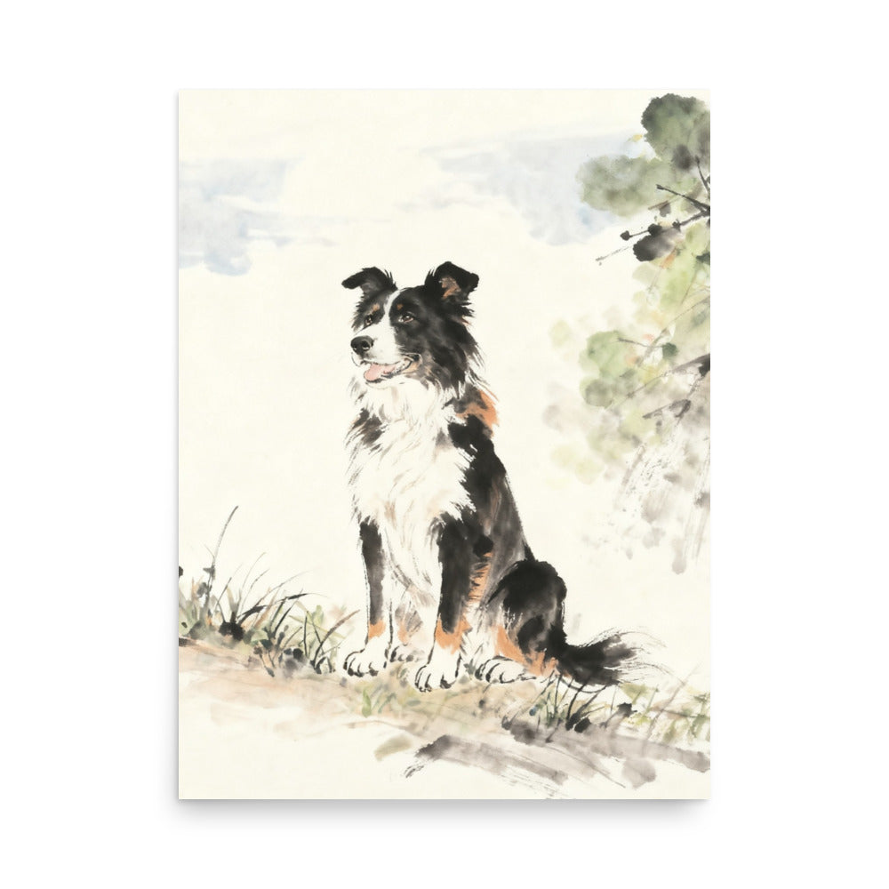 Custom Ink Wash Pet Portrait