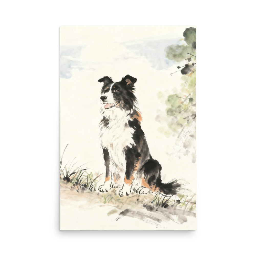 Custom Ink Wash Pet Portrait