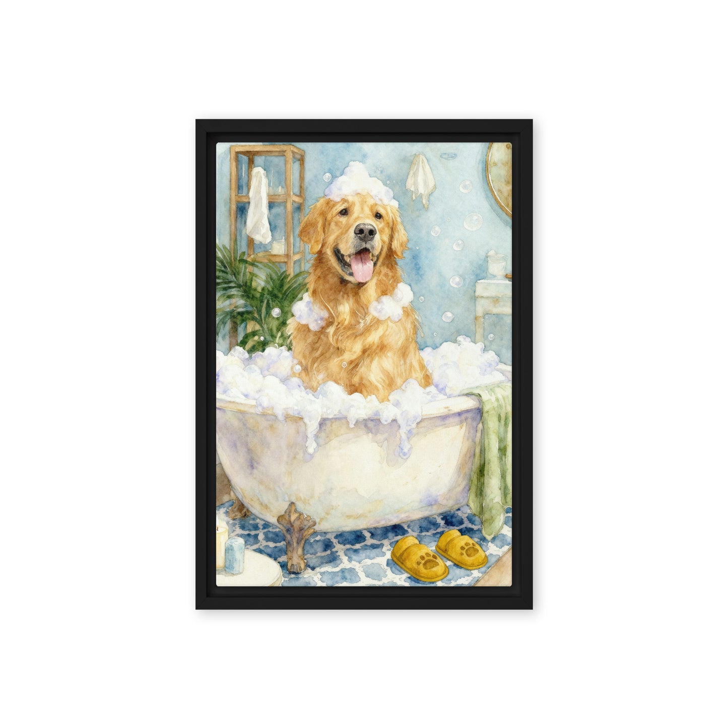 Bathroom Pet Portrait – Pet in Bathtub