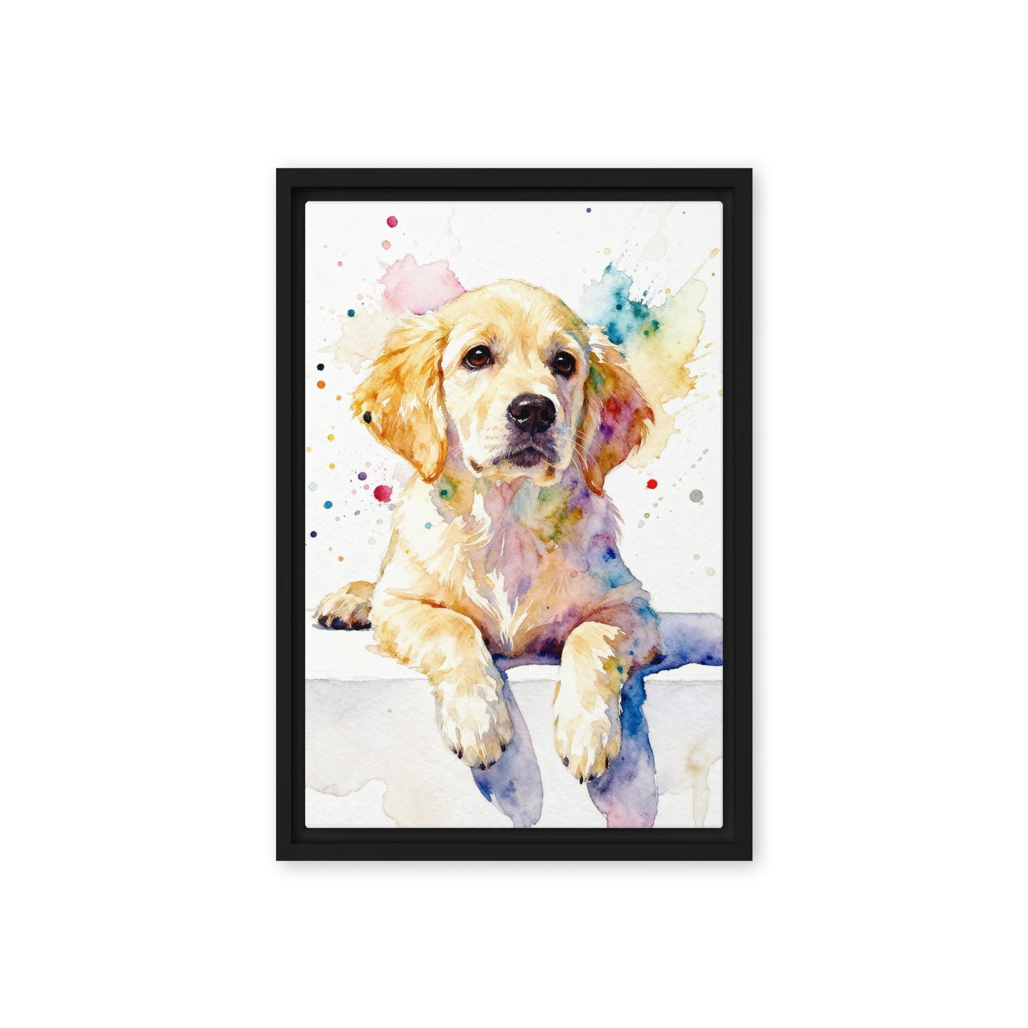 Custom Watercolor Pet Portrait - Clean Modern Style