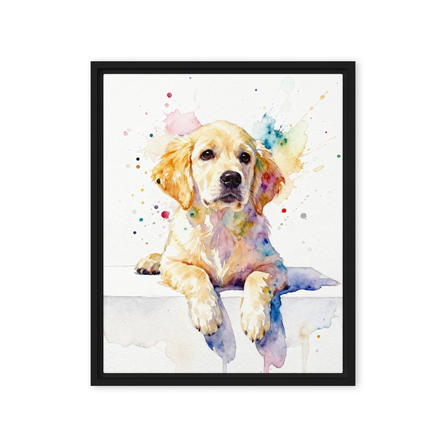 Custom Watercolor Pet Portrait - Clean Modern Style
