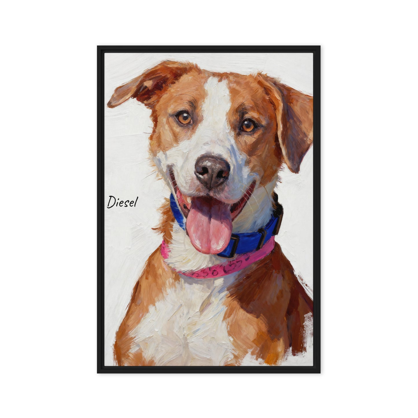 Custom Modern Pet Portrait - Oil Painting Style