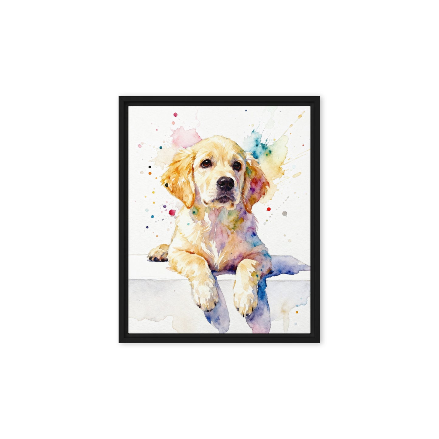Custom Watercolor Pet Portrait - Clean Modern Style