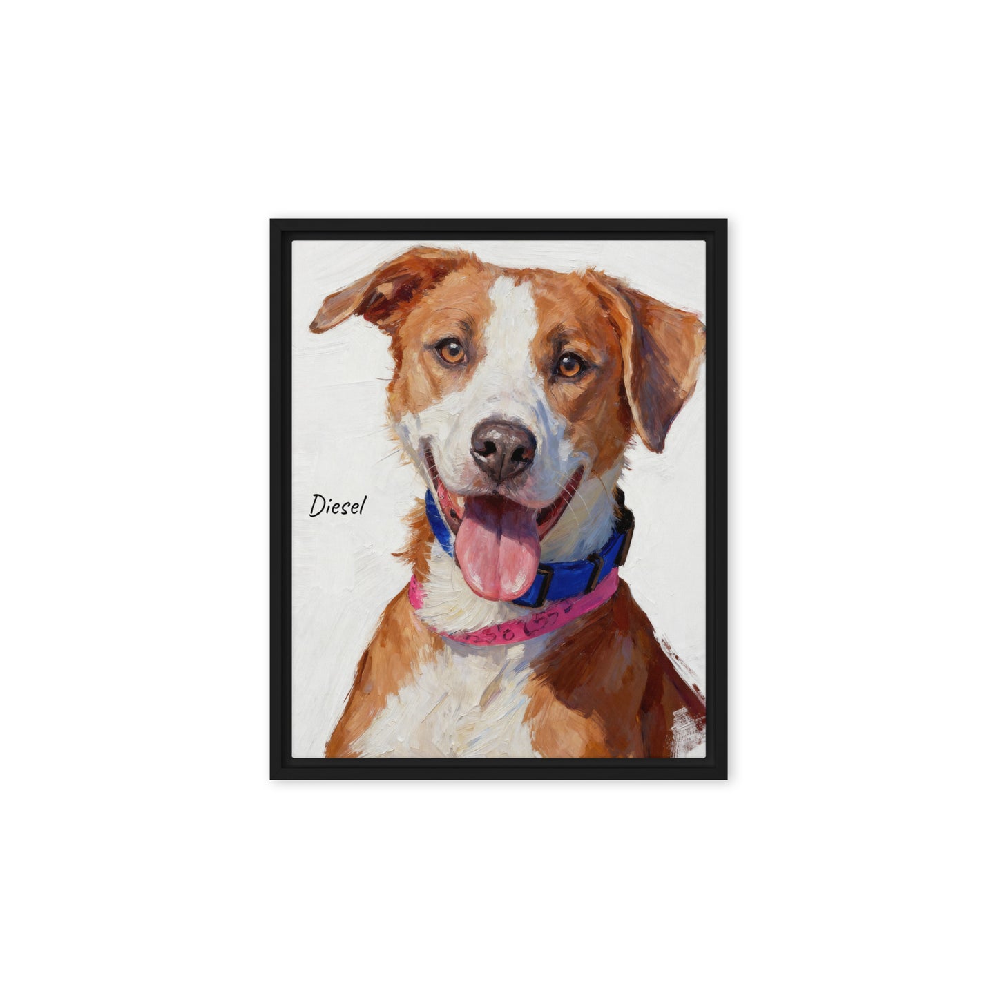 Custom Modern Pet Portrait - Oil Painting Style