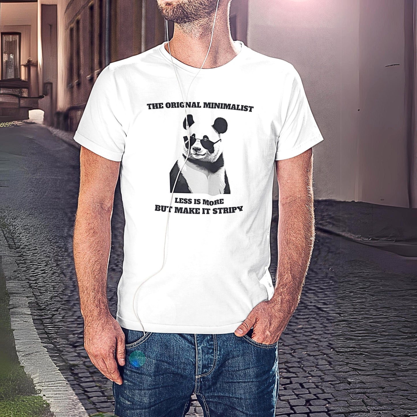 The Minimalist Panda Unisex T-Shirt