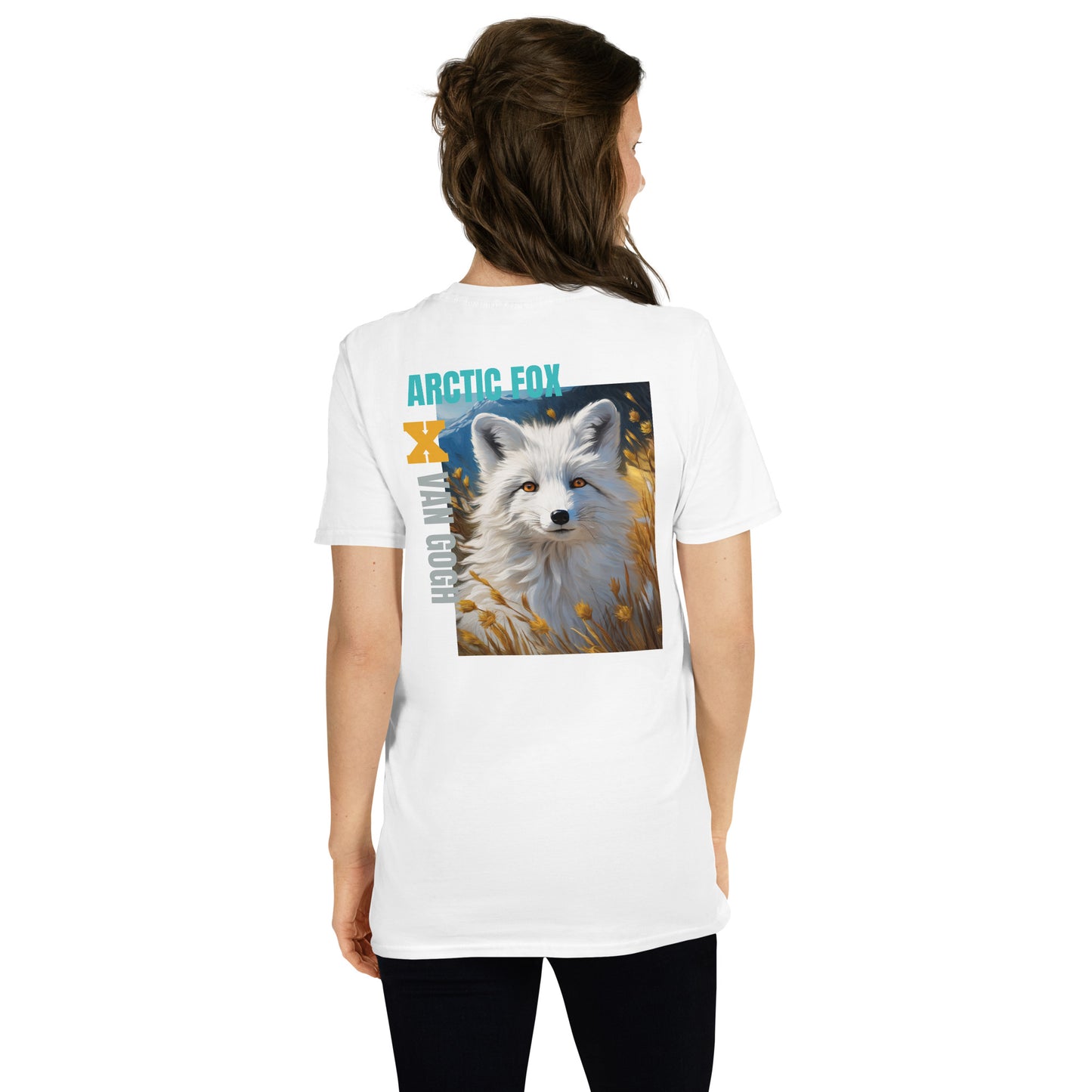 Artsy White Fox Unisex T-Shirt