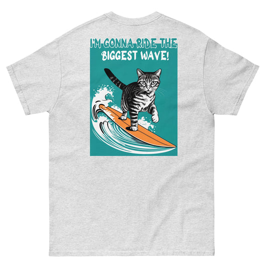 Cool Cat Series: Surfing Cat Unisex T-shirt