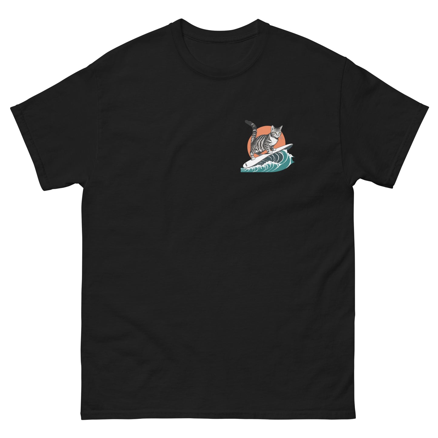 Cool Cat Series: Surfing Cat Unisex T-shirt