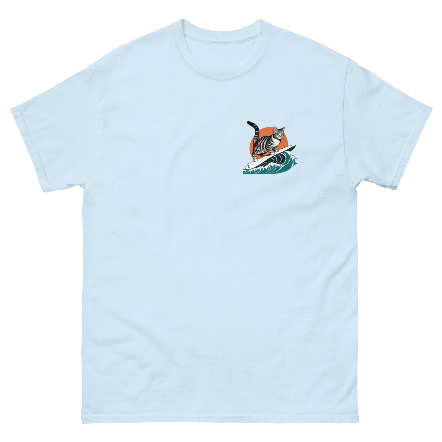 Cool Cat Series: Surfing Cat Unisex T-shirt