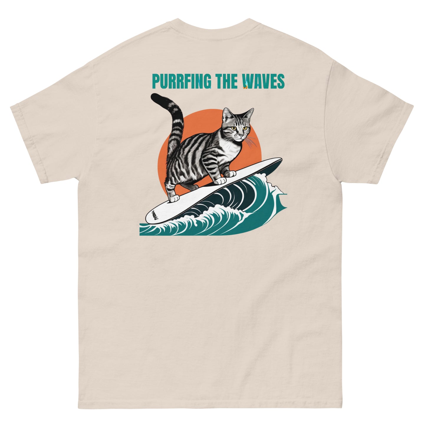 Cool Cat Series: Surfing Cat Unisex T-shirt