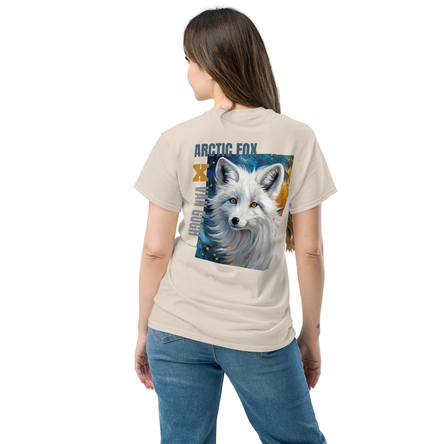 Artsy White Fox Unisex T-shirt