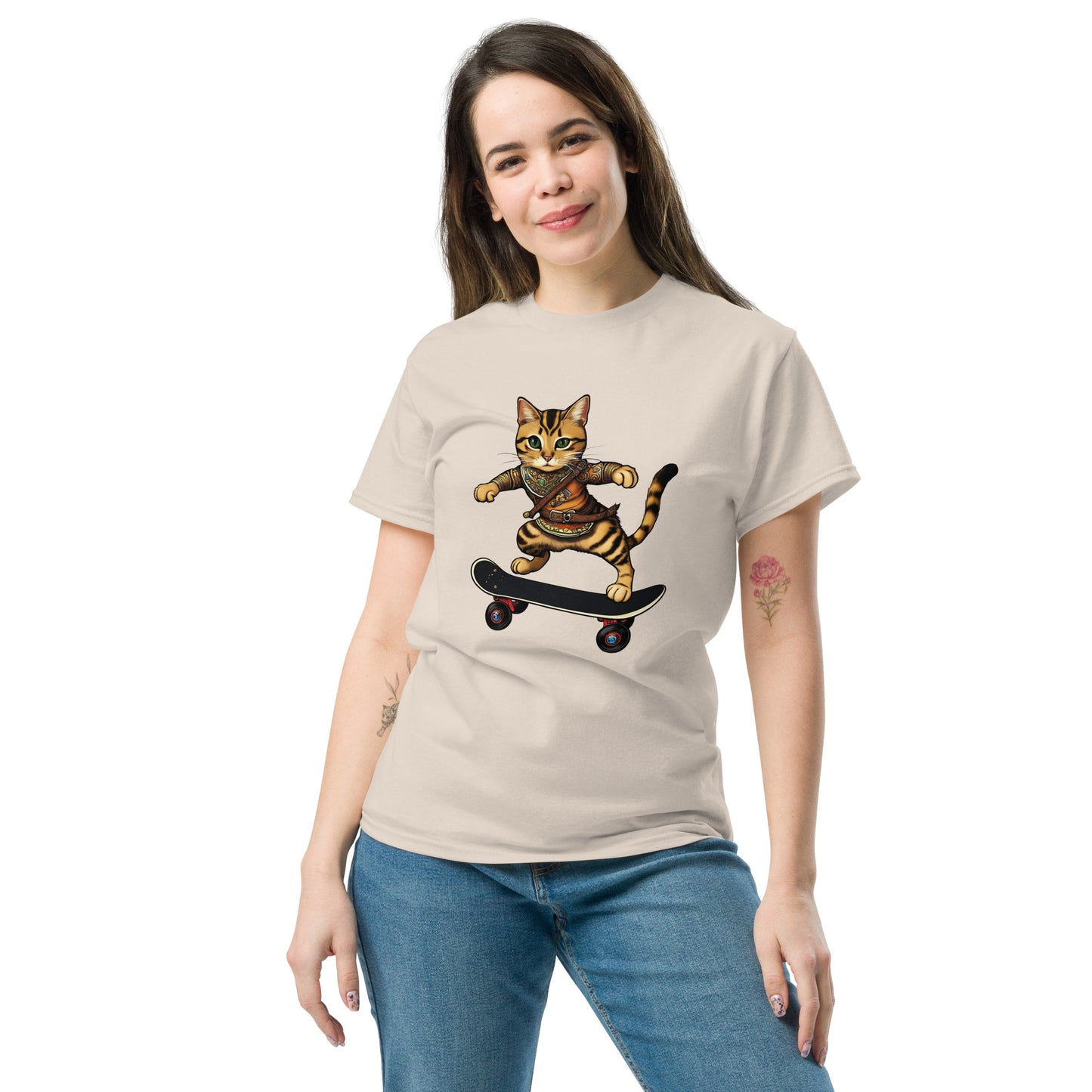 Cool Cat Series: Cat on Board Unisex T-shirt