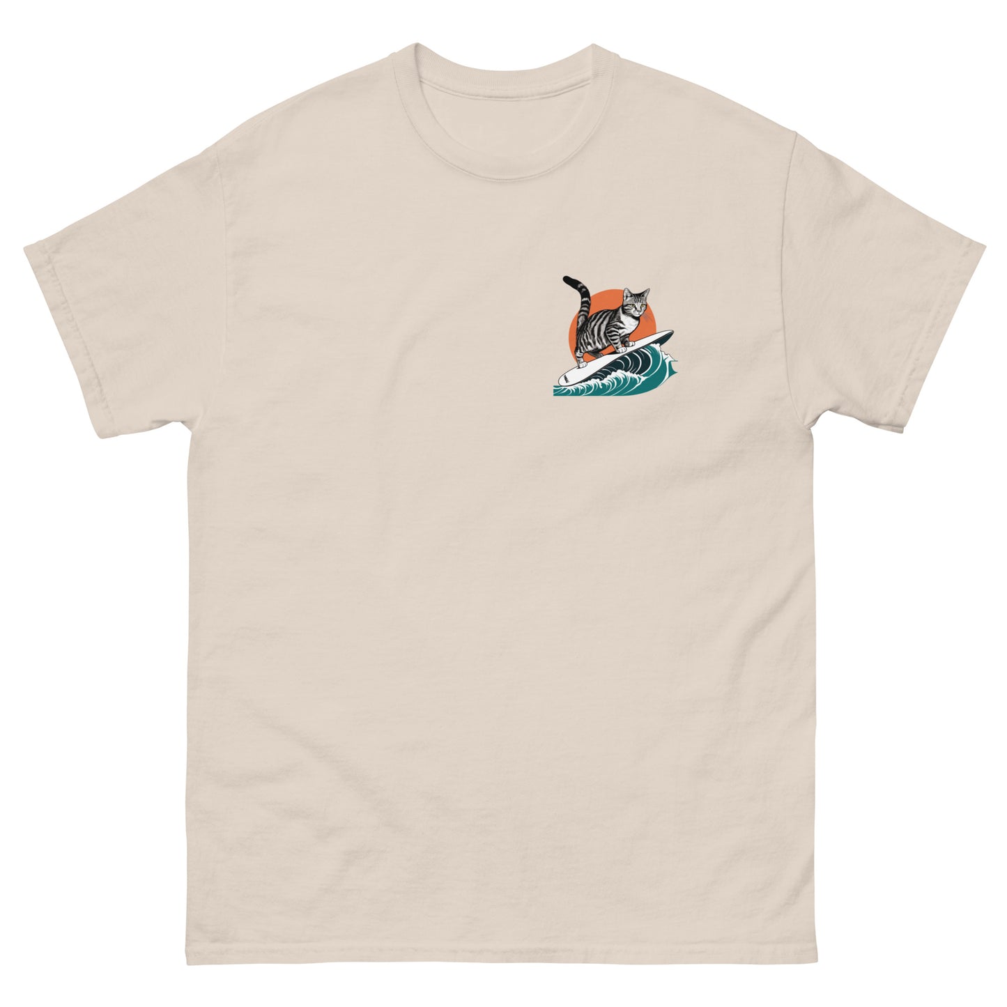 Cool Cat Series: Surfing Cat Unisex T-shirt