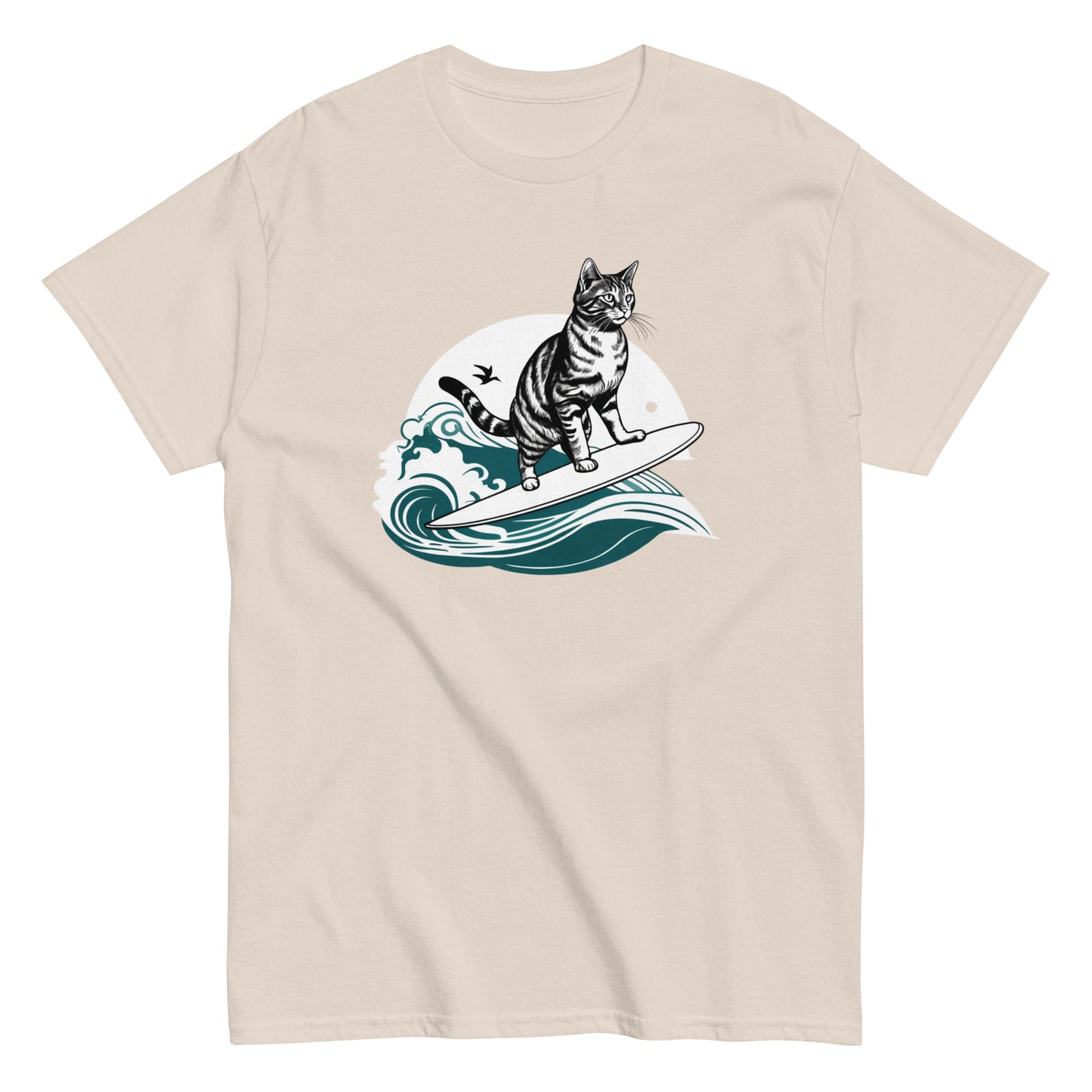 Cool Cat Series: Surfing Cat Unisex T-shirt