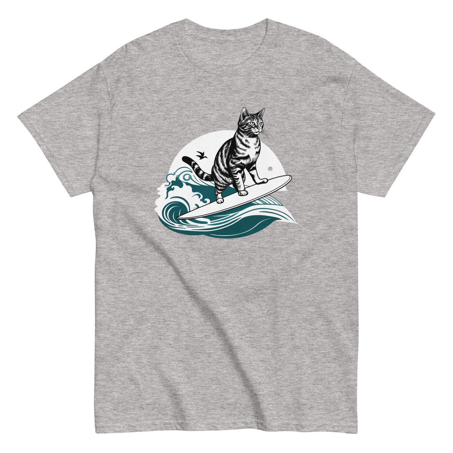 Cool Cat Series: Surfing Cat Unisex T-shirt