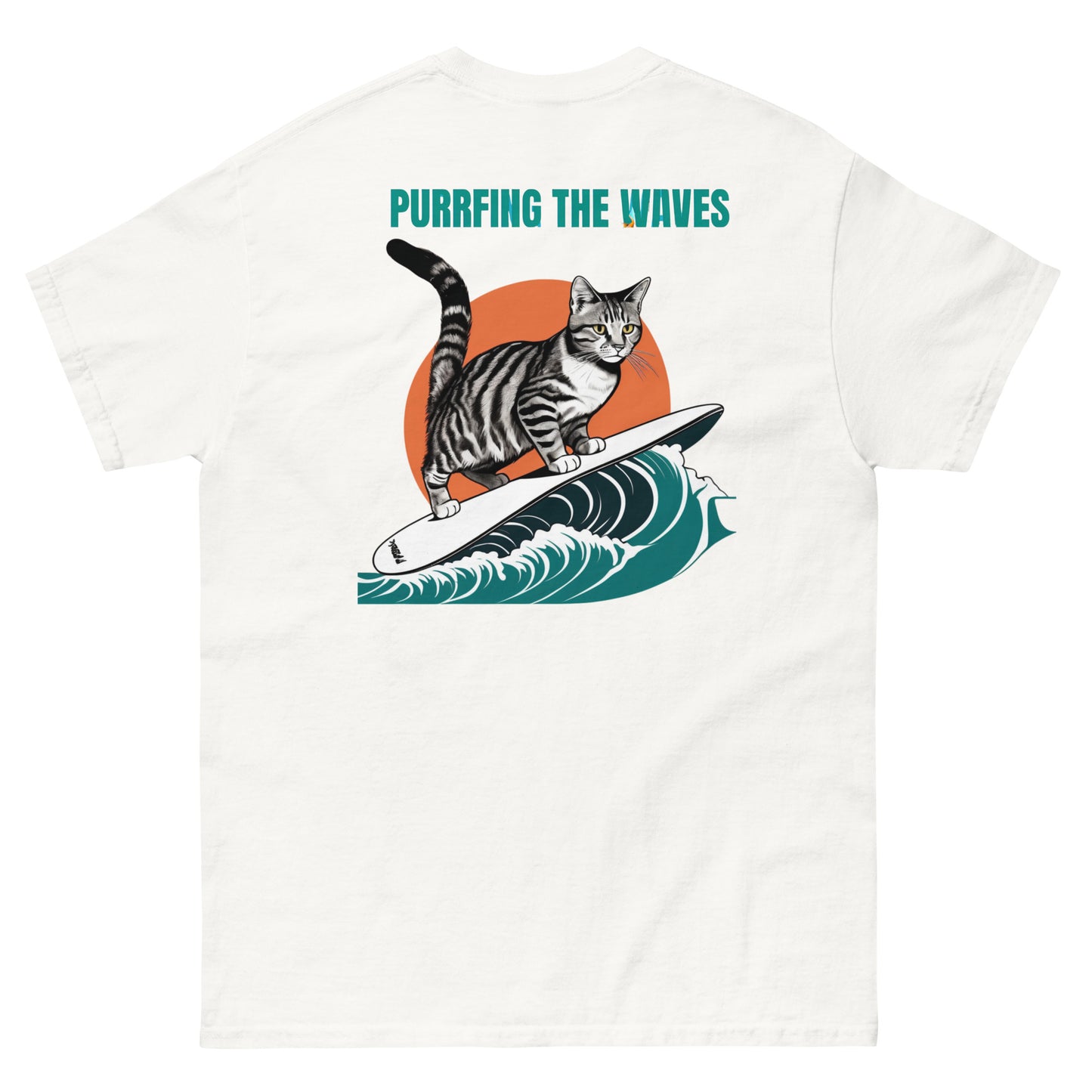 Cool Cat Series: Surfing Cat Unisex T-shirt