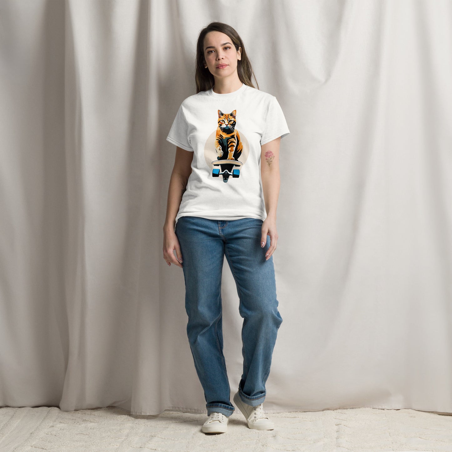 Cool Cat Series: Cat on board unisex t-shirt