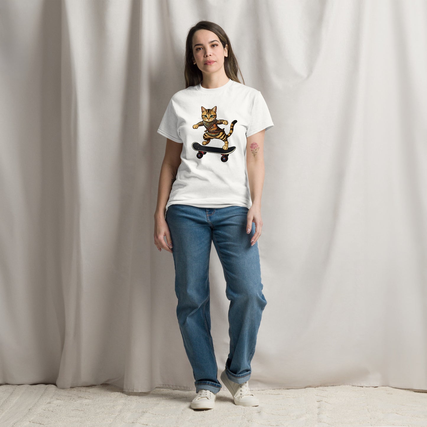 Cool Cat Series: Cat on Board Unisex T-shirt