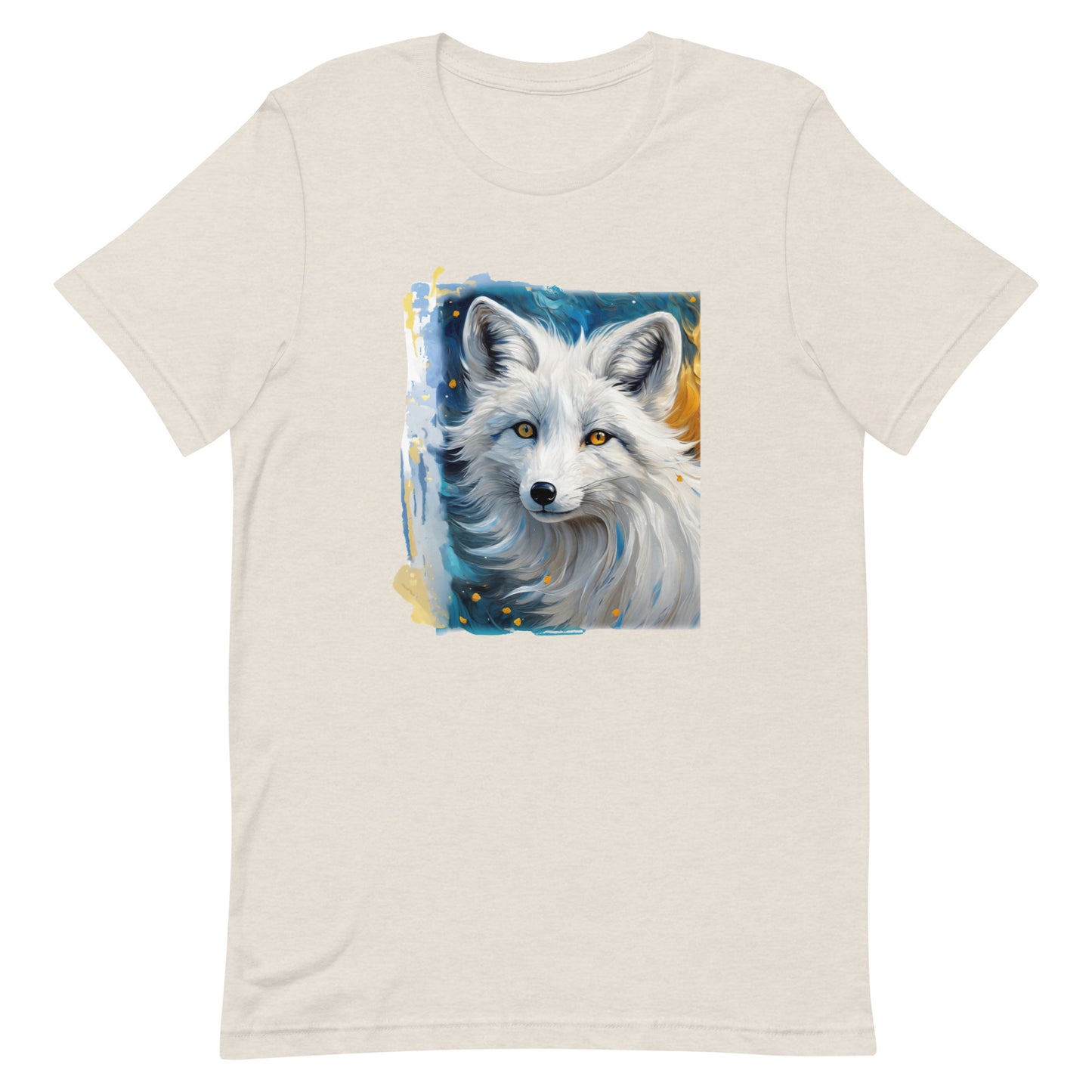 Artsy White Fox Unisex T-shirt