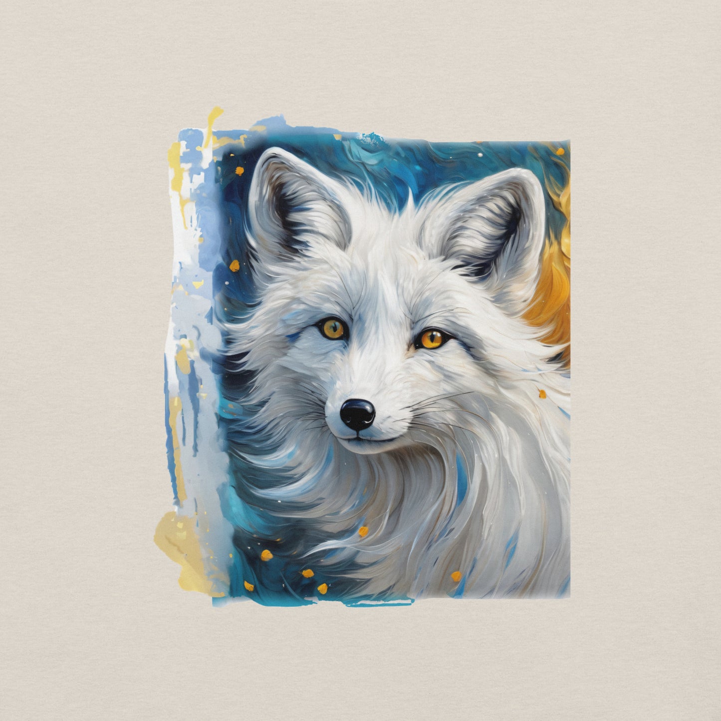 Artsy White Fox Unisex T-shirt