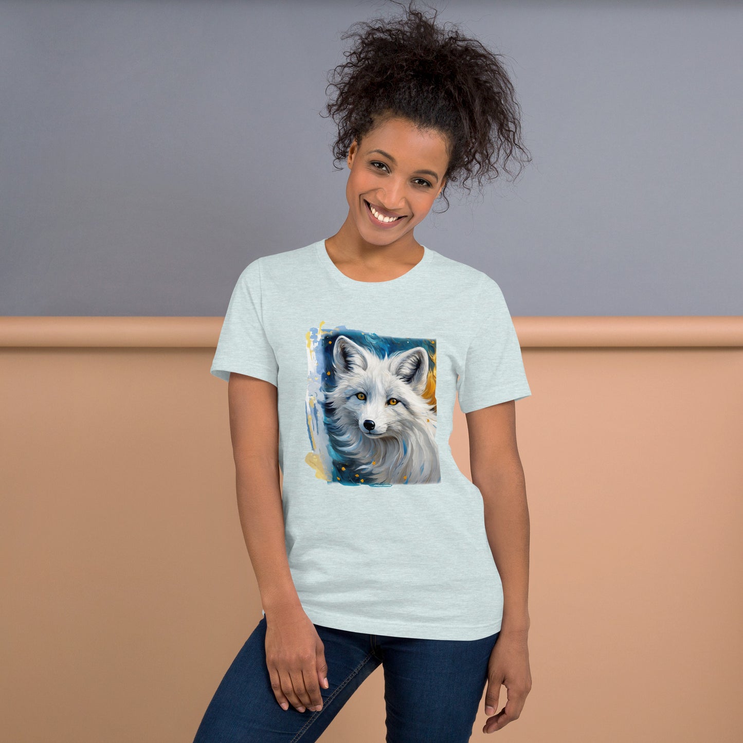 Artsy White Fox Unisex T-shirt