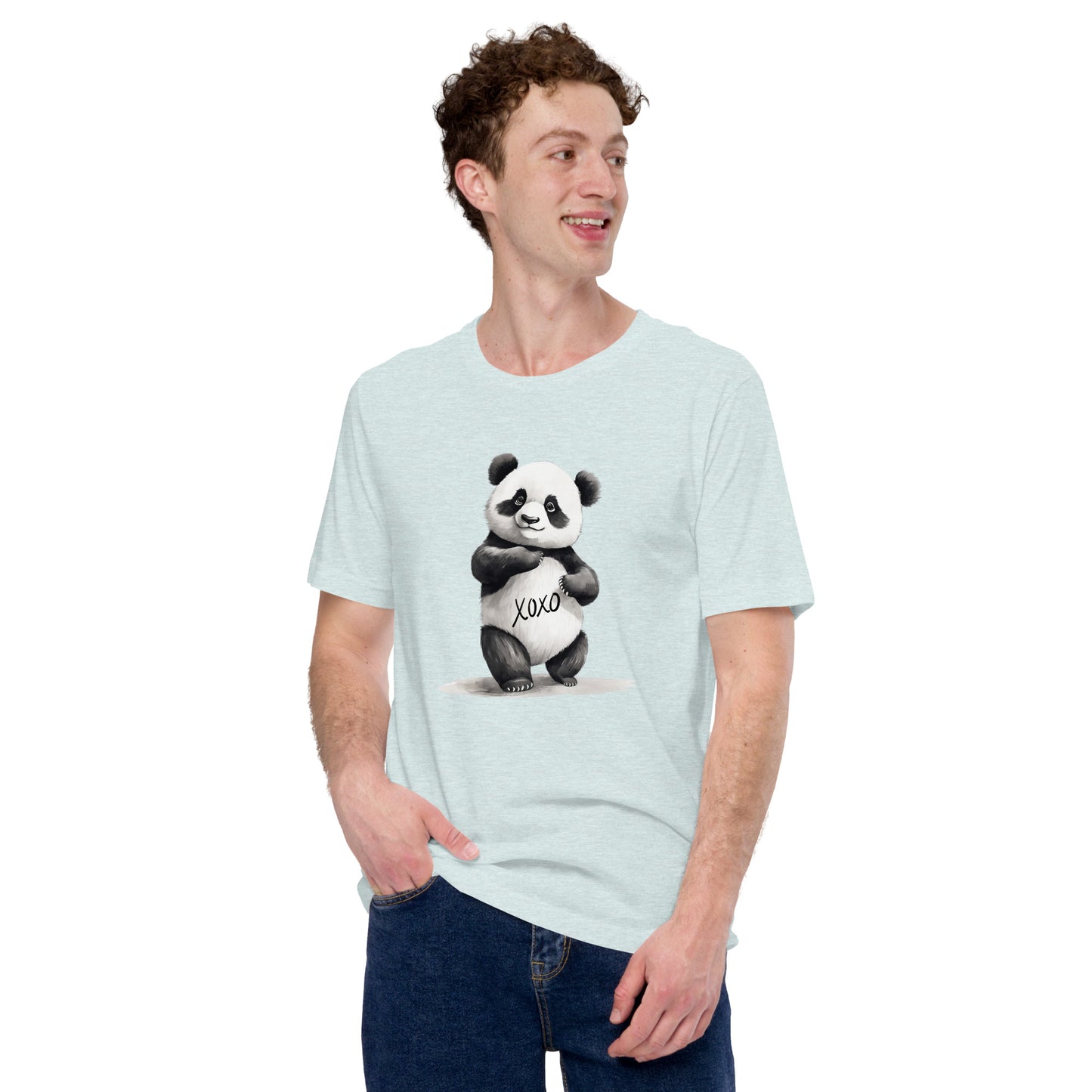 Blissful Cute Panda Unisex T-Shirt