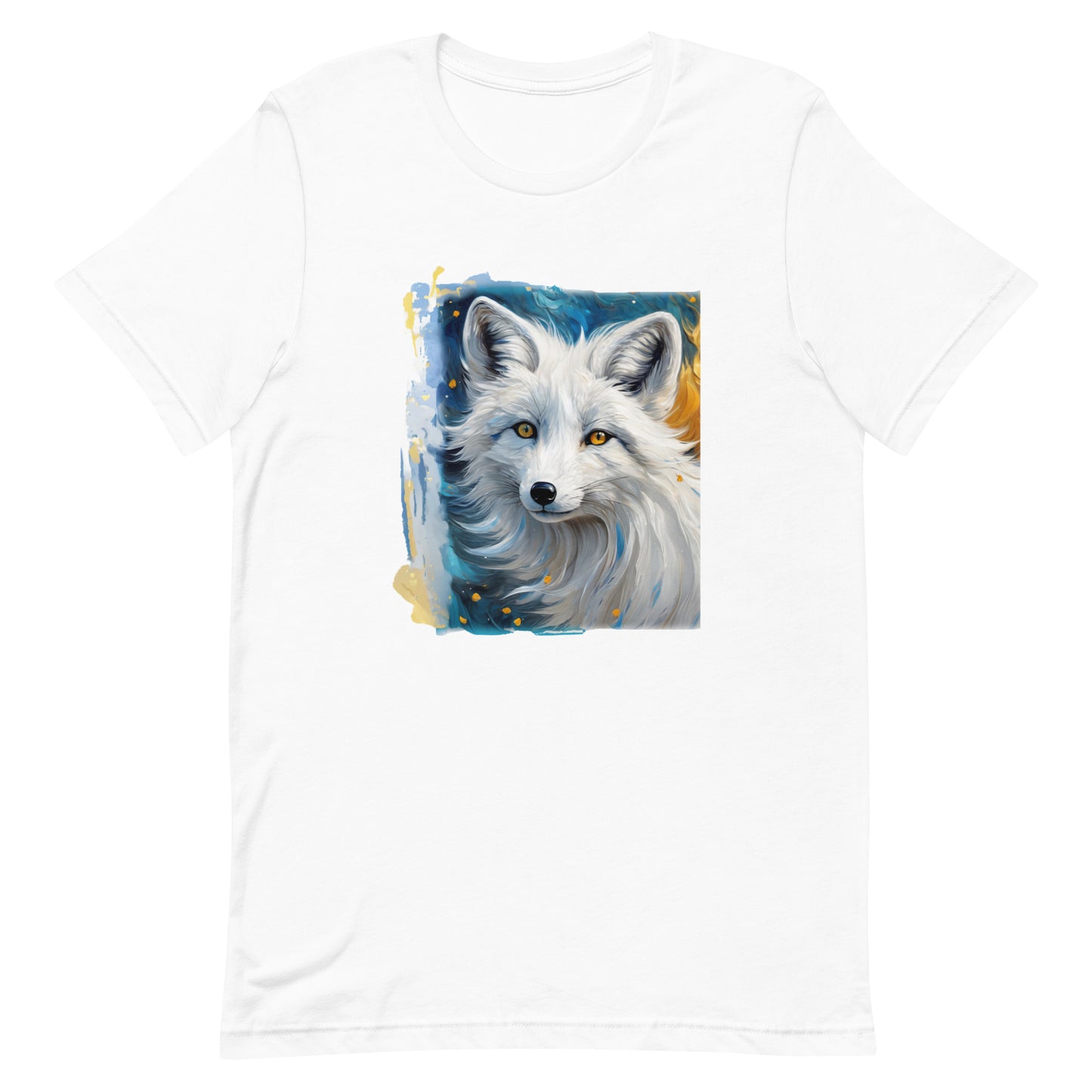 Artsy White Fox Unisex T-shirt