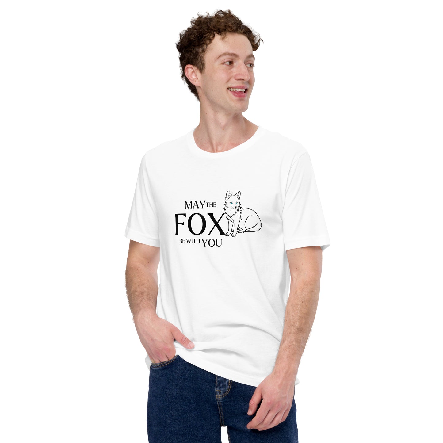 White Fox Unisex T-shirt