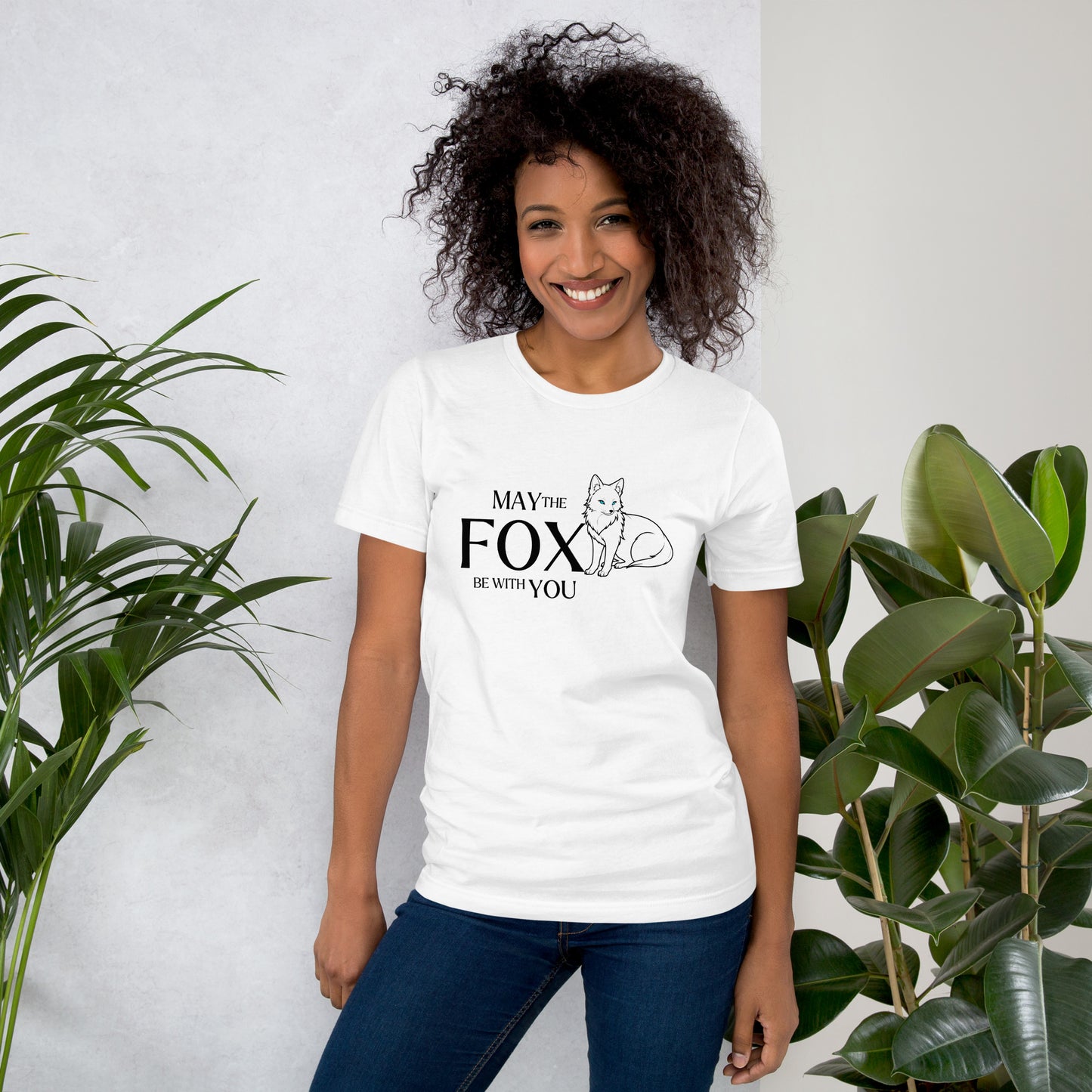 White Fox Unisex T-shirt