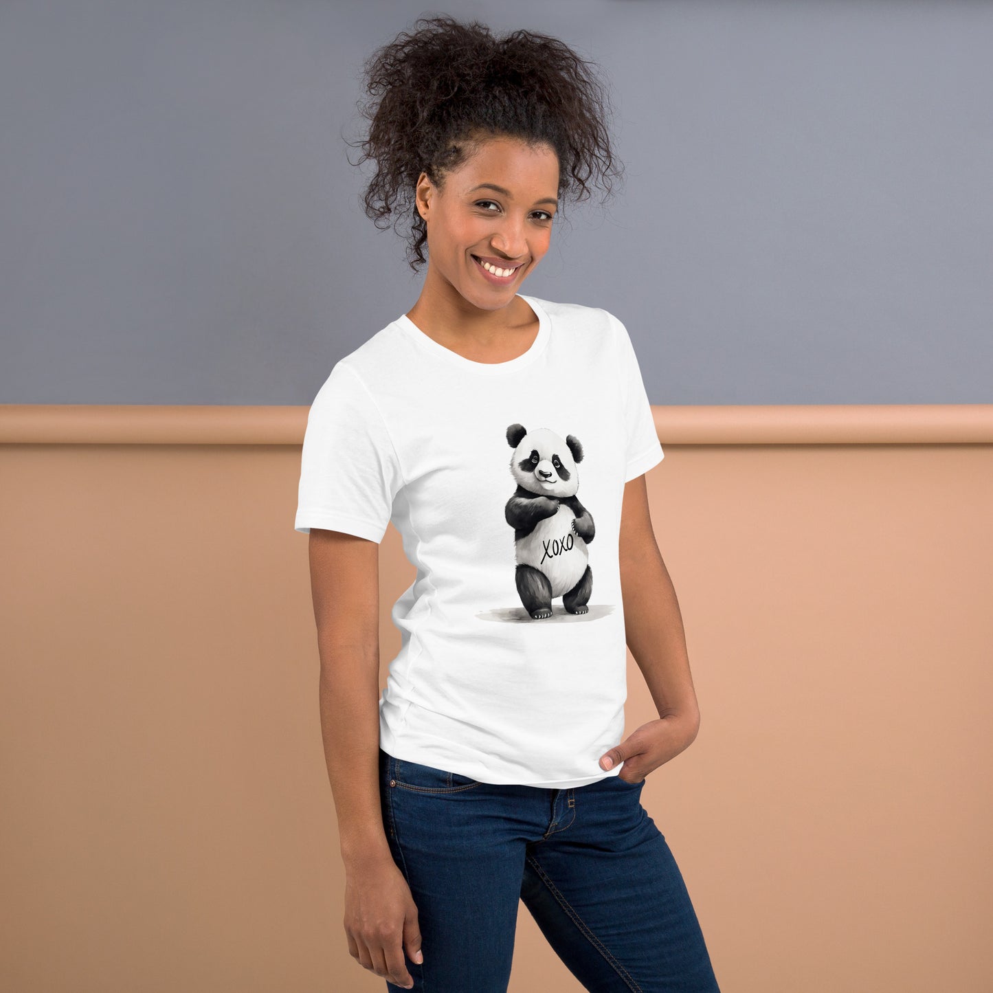 Blissful Cute Panda Unisex T-Shirt